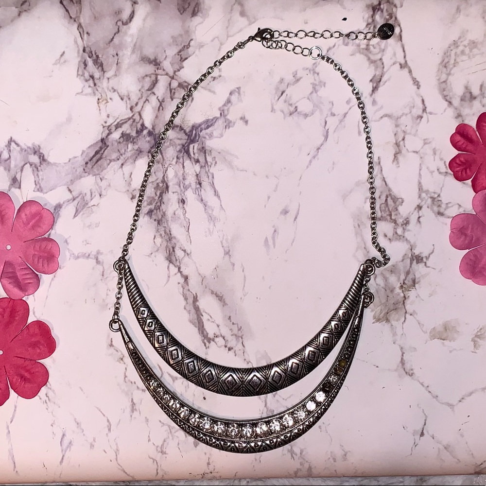 Icing Silver Statement Necklace